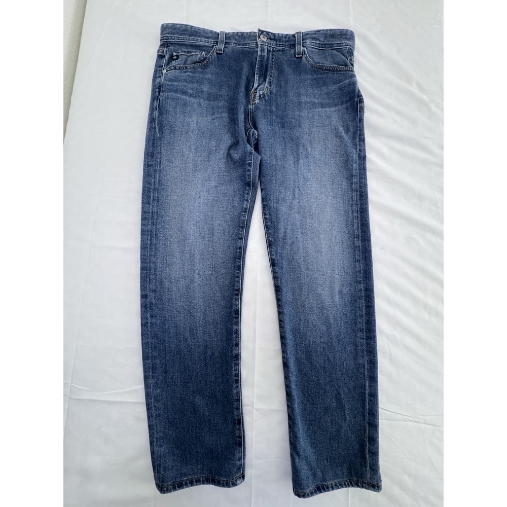 AG Adriano Goldschmied Jeans Mens Blue 33X34(fits 34x27) The Tellis Modern Slim